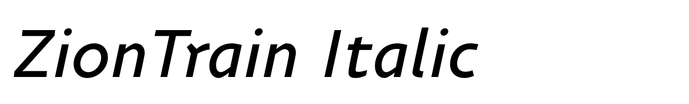 ZionTrain Italic